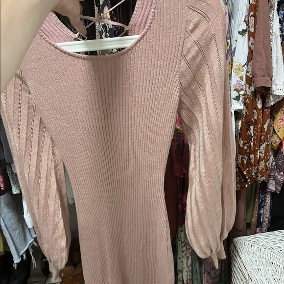 NWT Spell And The Gypsy Margot Knit Pink Mini Dress Size Small - Picture 4 of 8